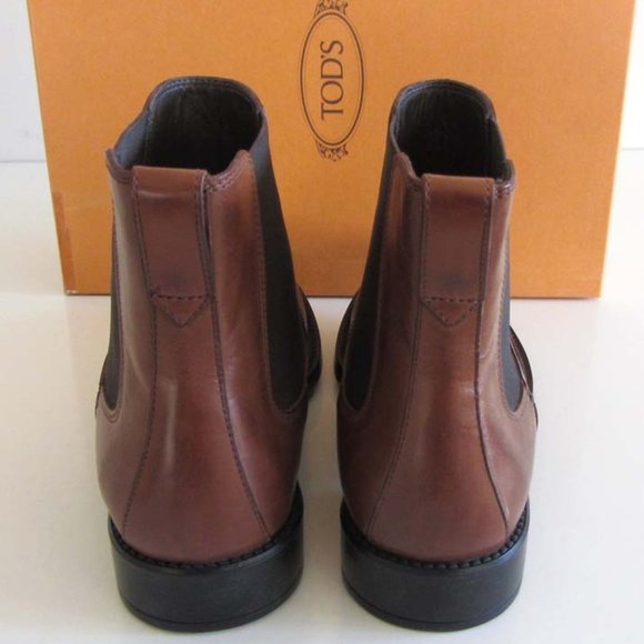 new TOD\'S Chelsea perforations wingtip boots 6.5 / 7.5 US main image 8